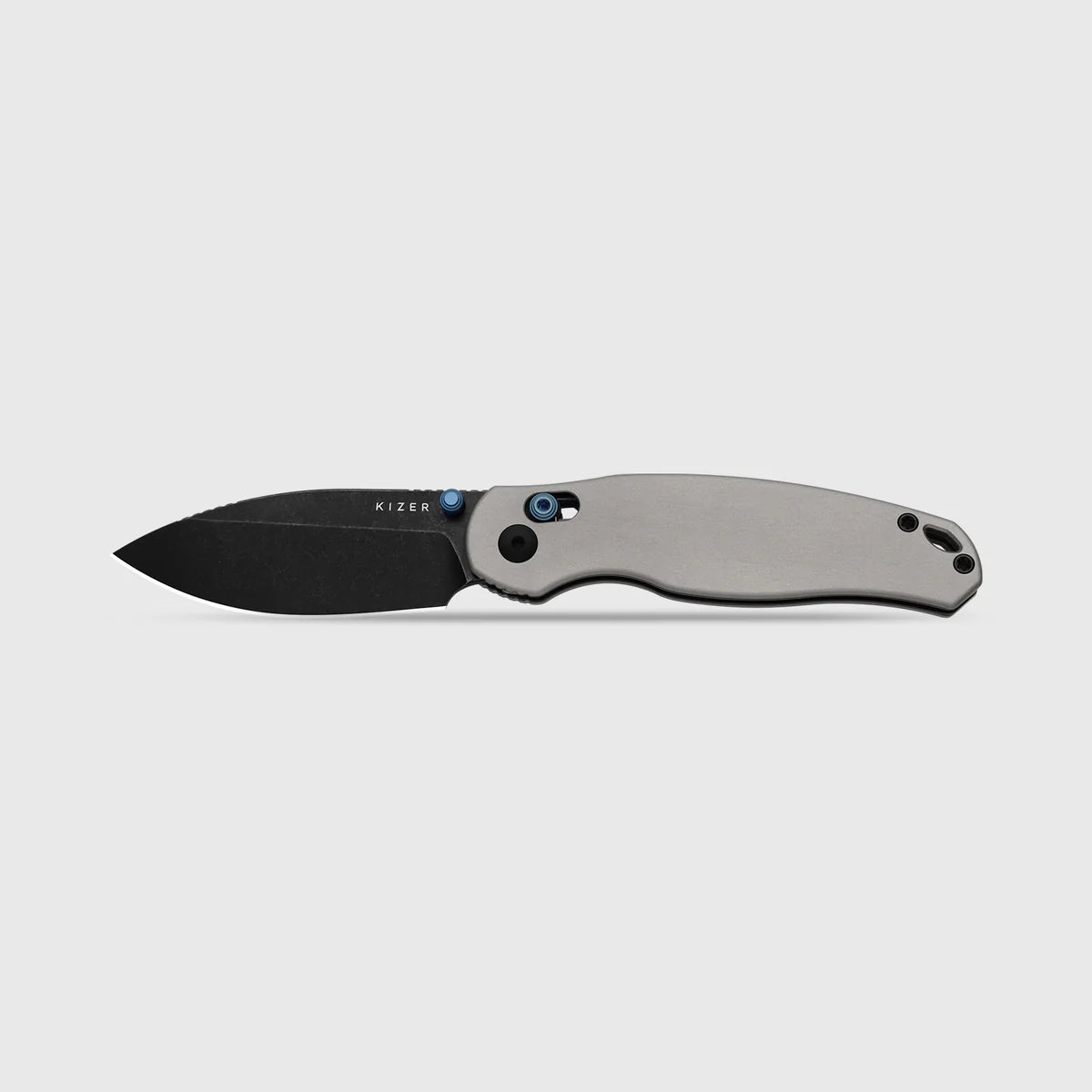 KIZER PHOCA CD 14C28N Blade Gray Aluminum Clutch Lock 2.95"