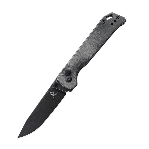 KIZER Begleiter 2.0 Black Stone Wash Micarta/Steel Liner 3.4