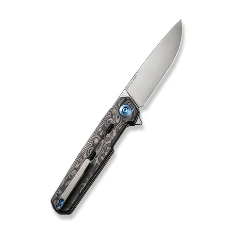 WEKNIFE Navo Flipper Knife Carbon Fiber & Titanium handle