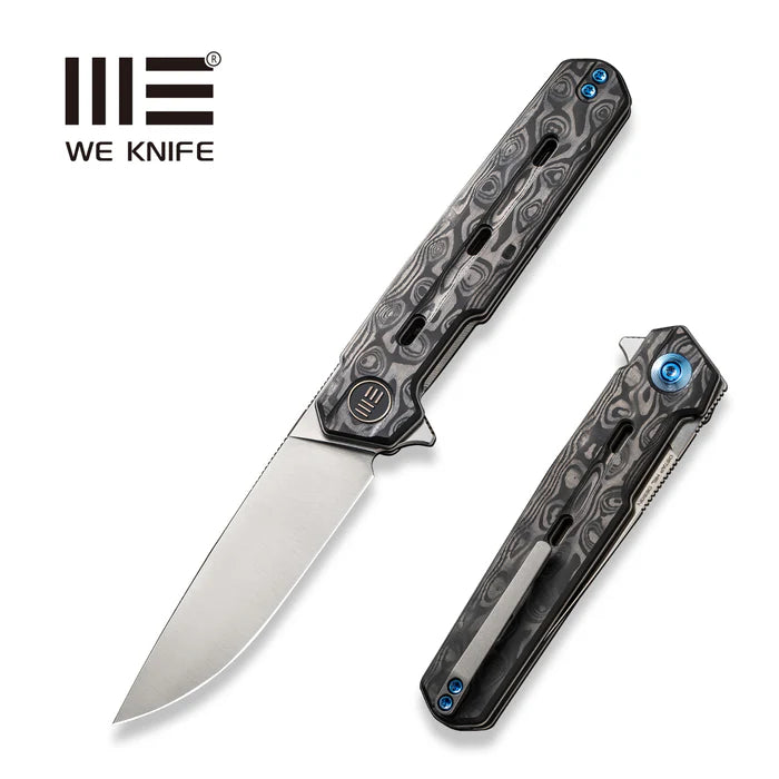 WEKNIFE Navo Flipper Knife Carbon Fiber & Titanium handle