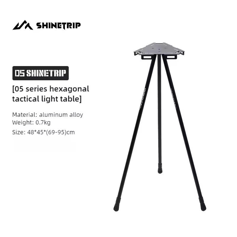 ShineTrip Hexagonal Tactical Light Table with Mesh Pocket