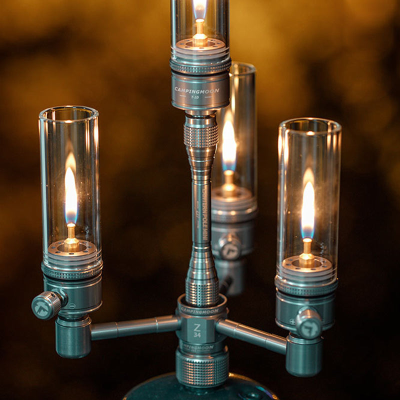 Campingmoon Gas Candle Lantern w/ Case