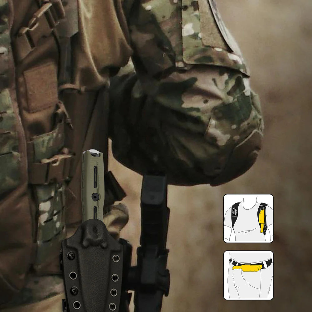 KIZER Norcross Nitro-V Blade OD G10 Handle 4.09"