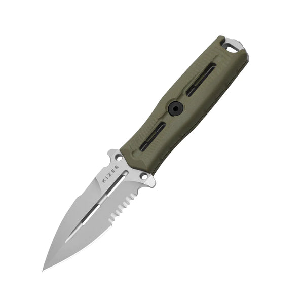KIZER Norcross Nitro-V Blade OD G10 Handle 4.09