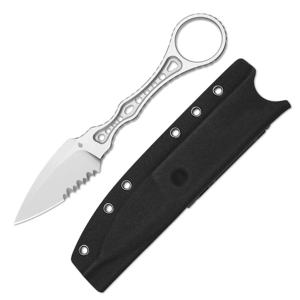 KIZER Defensor Silver Nitro-V Blade and Handle 2.56