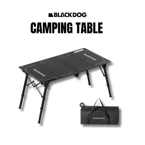 Blackdog Fold X Four Piece Aluminum Table