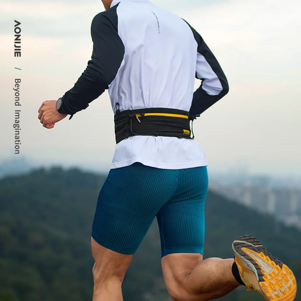AONIJIE Zipper Design Running Waist Bag - W8122