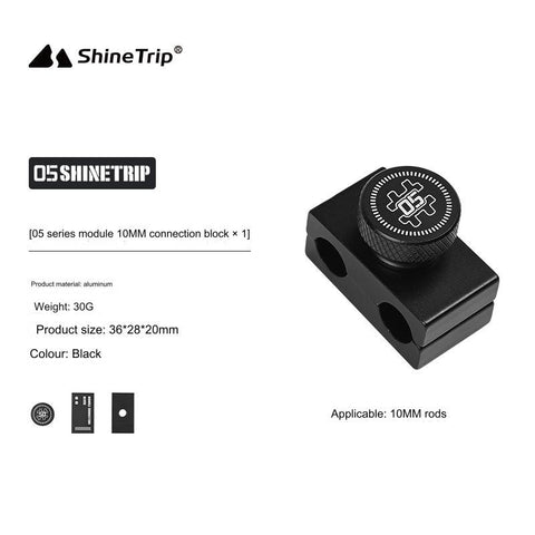 ShineTrip Aluminum Coffee Box Outdoor Set w/ Base Table