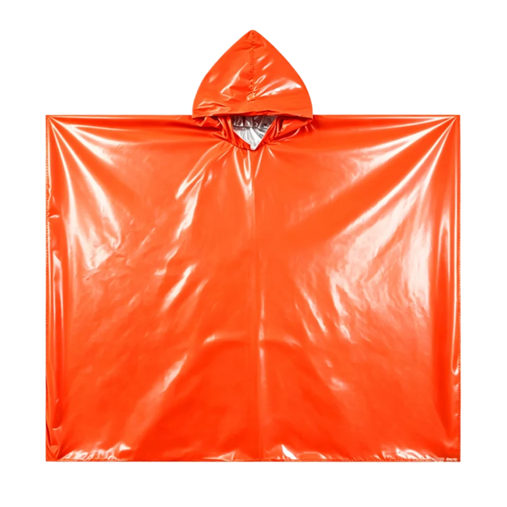 AONIJIE Emergency Thermal Raincoat Orange-A108