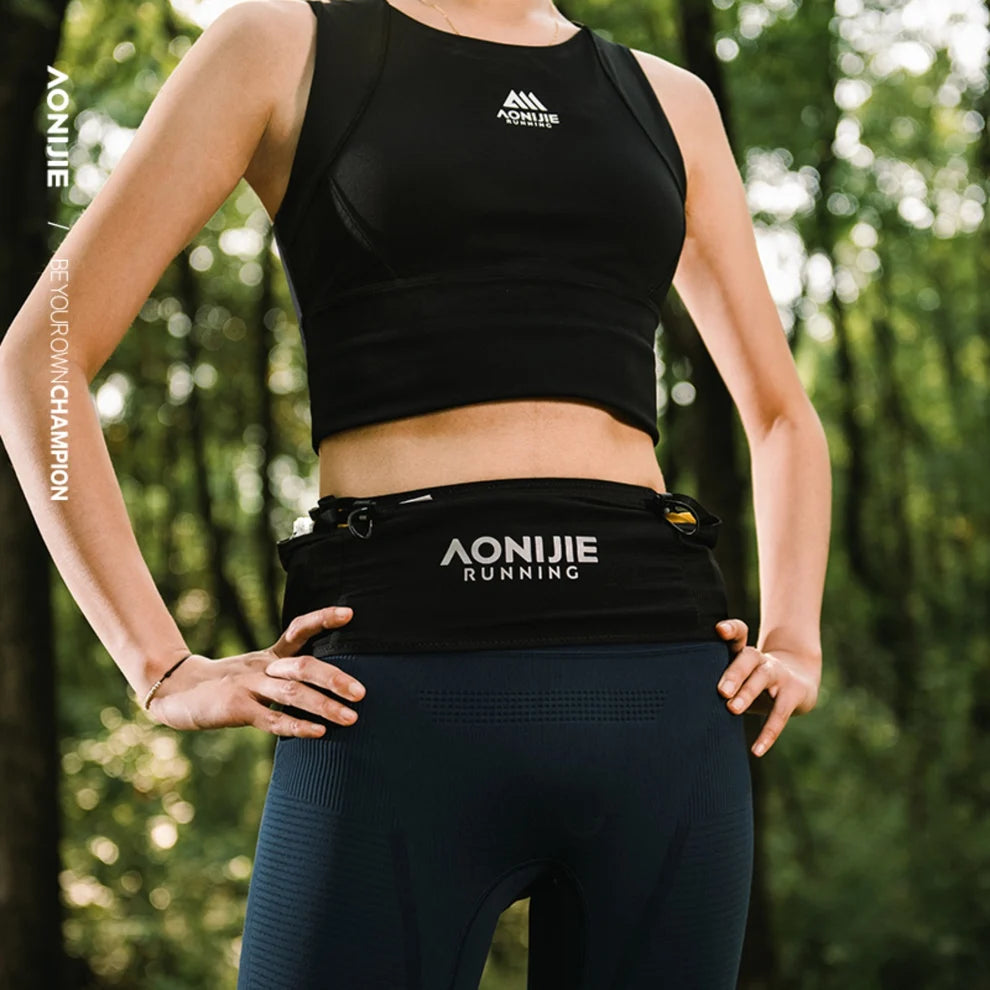 AONIJIE 360° Storage Waist Pack w/ 500ml Water Bottle -W8141