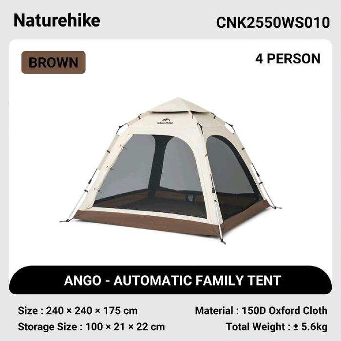 Naturehike Ango Upgraded Automatic Family Tent