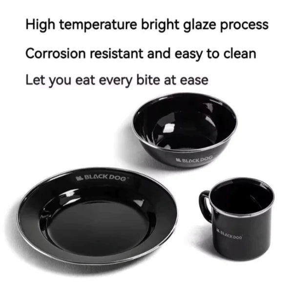 Blackdog Thick Enamel Plate