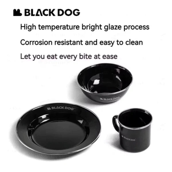 Blackdog Thick Enamel Plate