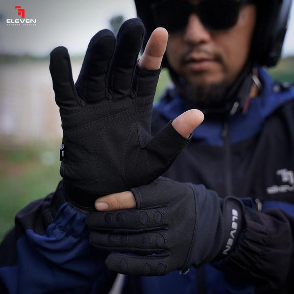 Eleven Sarung Tangan 2 Jari Lambretta Black