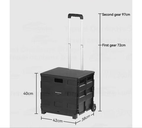 Blackdog Star Orbital-Pull Rod Folding Storage Cart