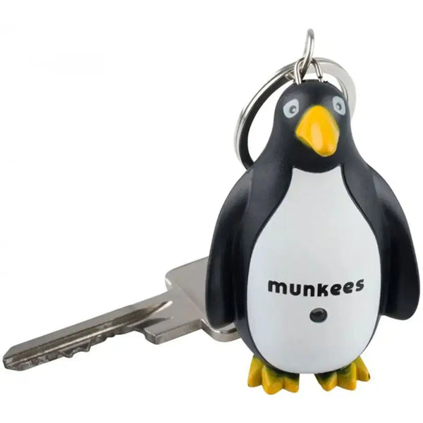 Munkees Keychain flashlight Penguin LED with Sound