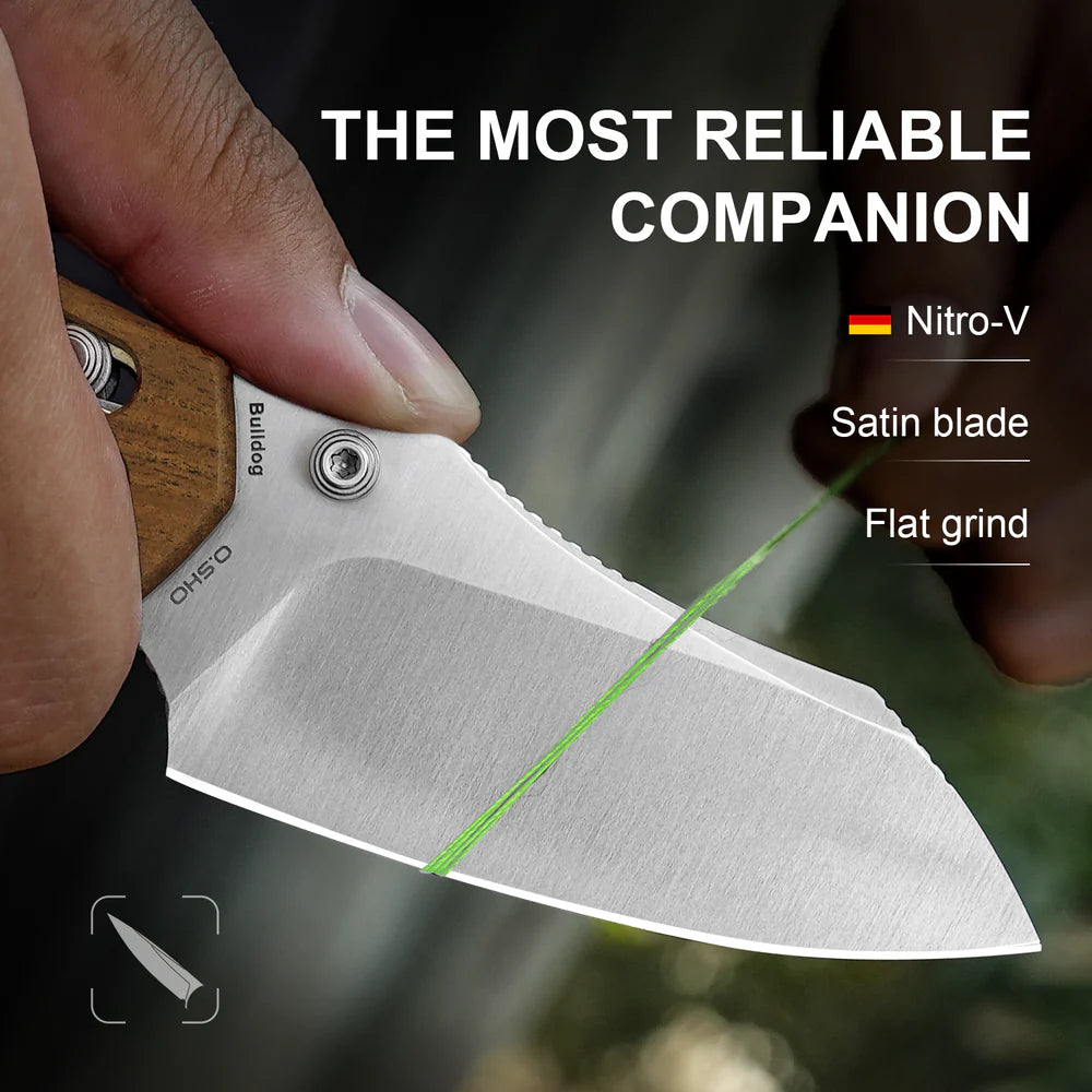 KIZER Bulldog Nitro-V Blade Mkuruti Handle Clutch Lock 3"