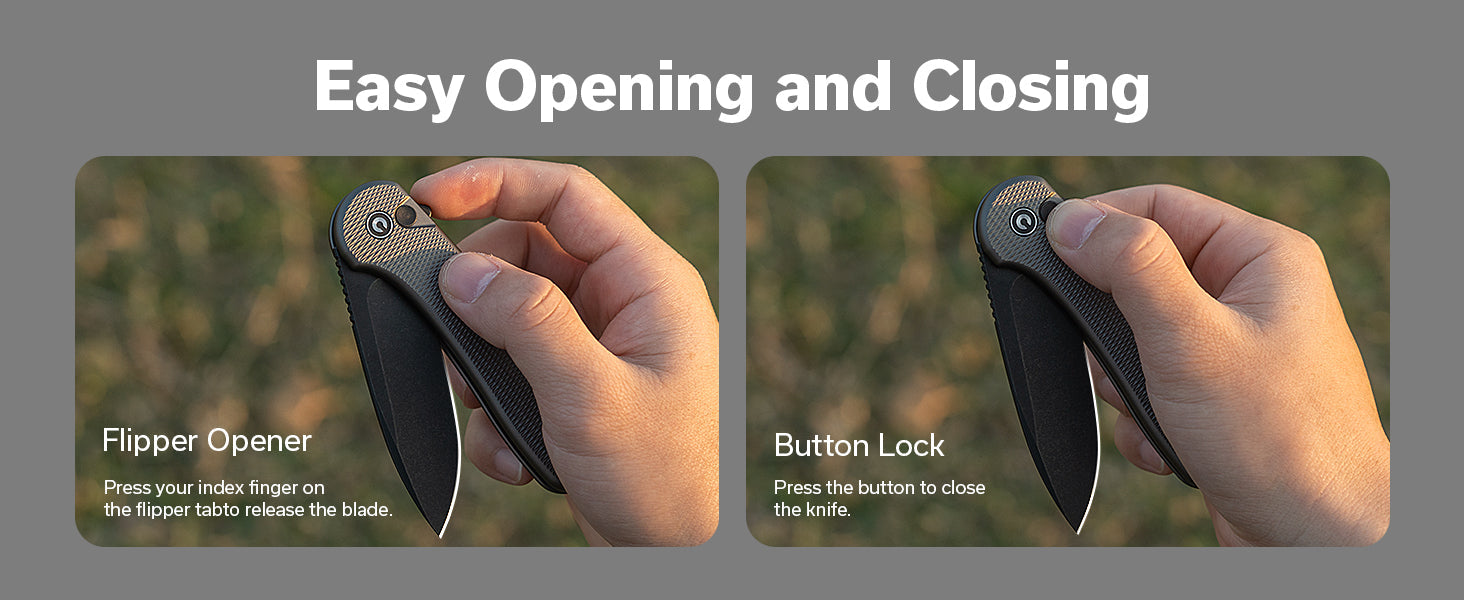 CIVIVI Elementum ll Diamond Patterned Gray Handle Nitro-V Blade