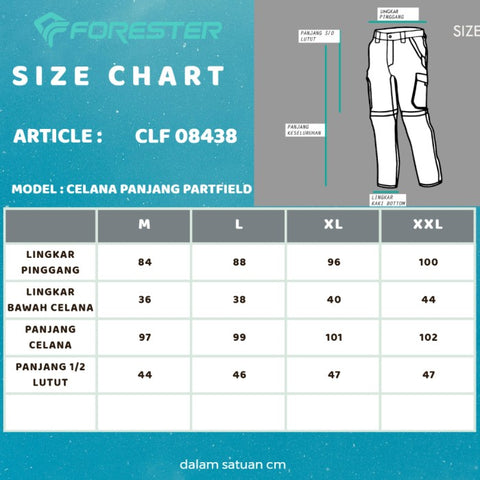 Forester CLF 08438 Parfield Cargo Kinetic Combination Long & Short Pants.