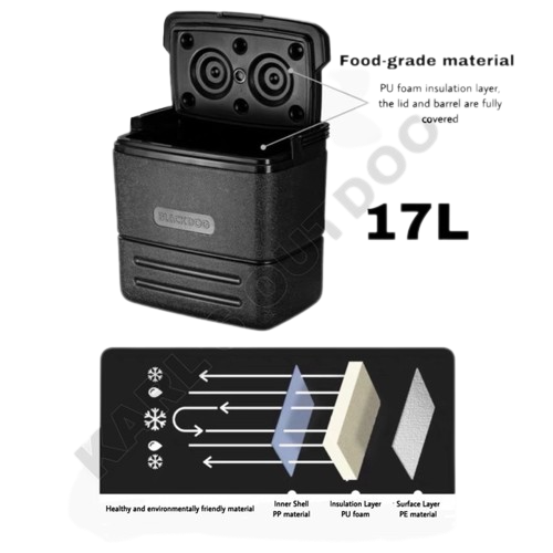 Blackdog Plastic Cooler 17L