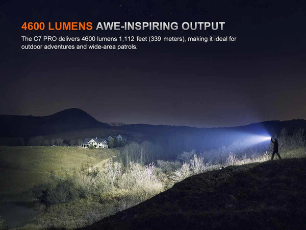 Fenix C7 Pro High Performance Rechargeable Flashlight 4600 Lumens