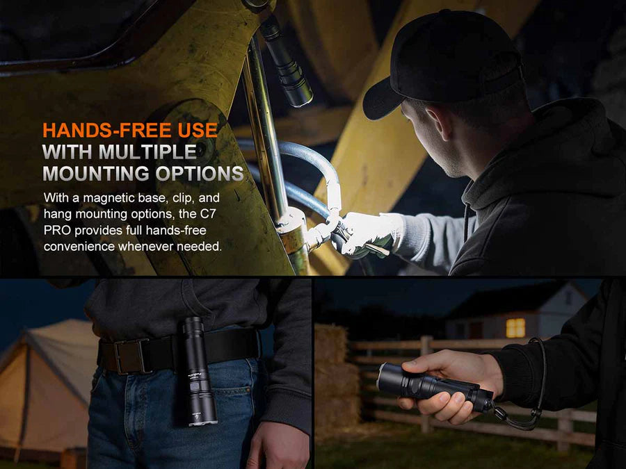 Fenix C7 Pro High Performance Rechargeable Flashlight 4600 Lumens