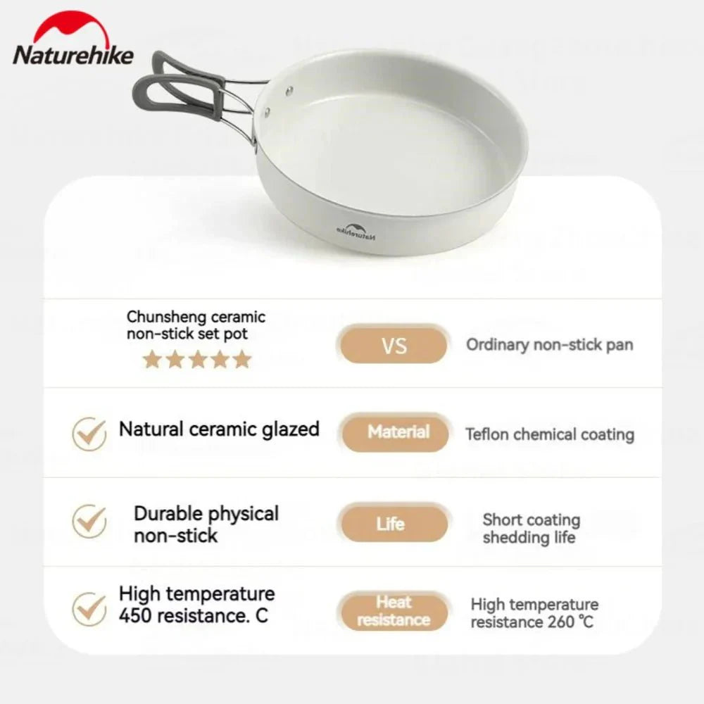 Naturehike Ceramic Non-Stick Pot Set