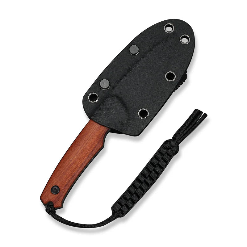CIVIVI Altus Fixed Blade Wood Handle Stonewashed 14C28N Blade 2.99"