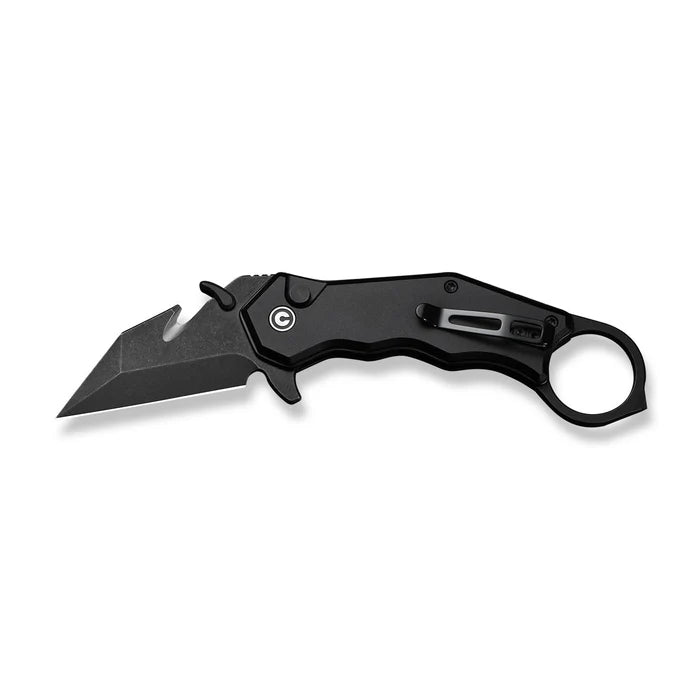 CIVIVI Amaroq Black Handle Black Stonewashed Nitro-V Blade 2.11"
