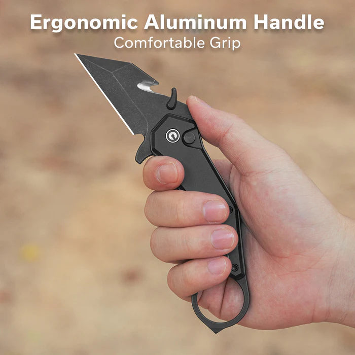 CIVIVI Amaroq Black Handle Black Stonewashed Nitro-V Blade 2.11"