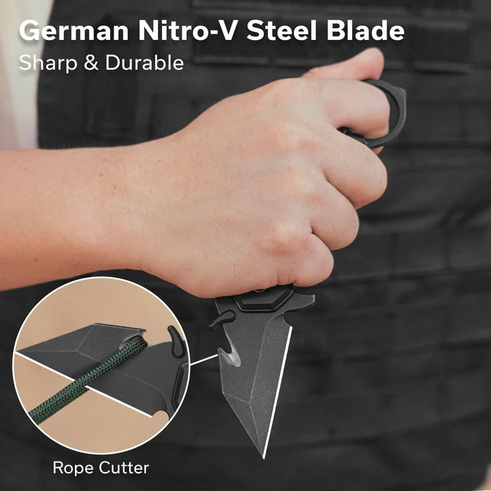 CIVIVI Amaroq Black Handle Black Stonewashed Nitro-V Blade 2.11"