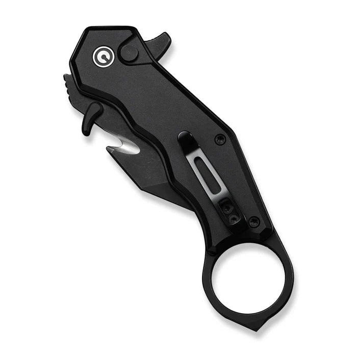 CIVIVI Amaroq Black Handle Black Stonewashed Nitro-V Blade 2.11"