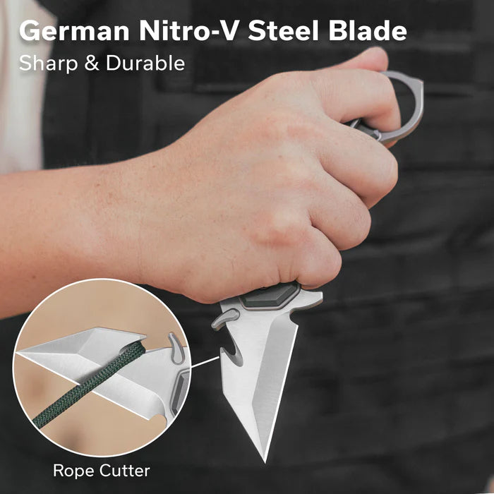 CIVIVI Amaroq Gray Aluminum Handle Satin Finished Nitro-V Blade 2.11"