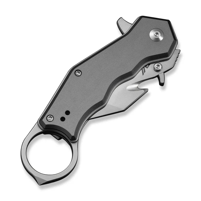 CIVIVI Amaroq Gray Aluminum Handle Satin Finished Nitro-V Blade 2.11"