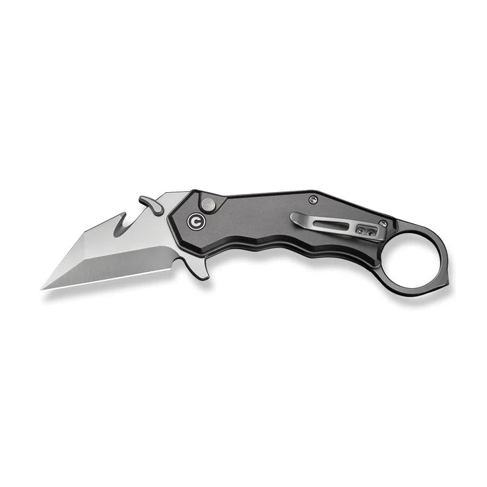 CIVIVI Amaroq Gray Aluminum Handle Satin Finished Nitro-V Blade 2.11"