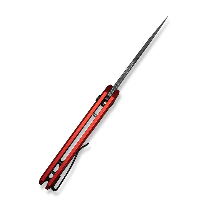 CIVIVI Anaaki Red Handle Damascus Blade 2.98"