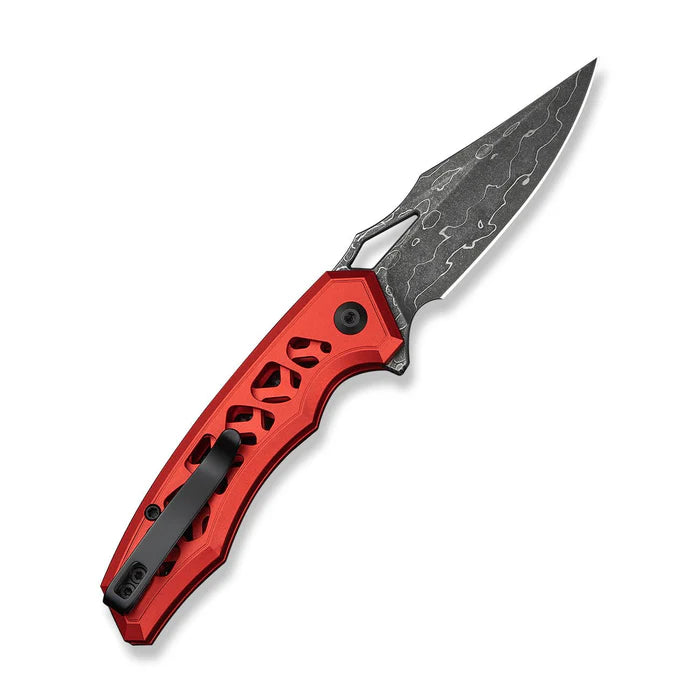 CIVIVI Anaaki Red Handle Damascus Blade 2.98"