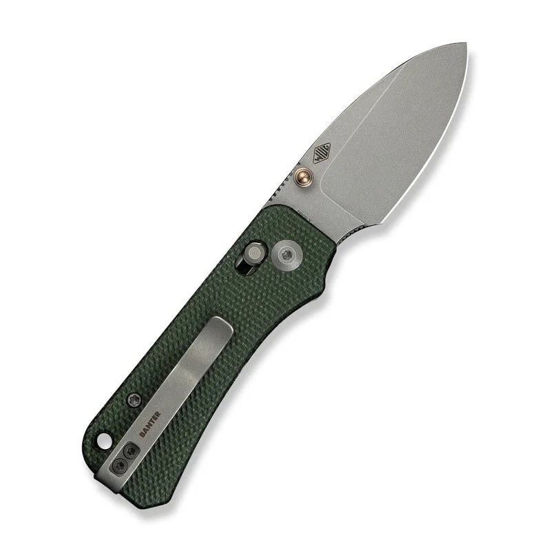CIVIVI Baby  Banter 2 Green Canvas Handle Nitro V-Blade