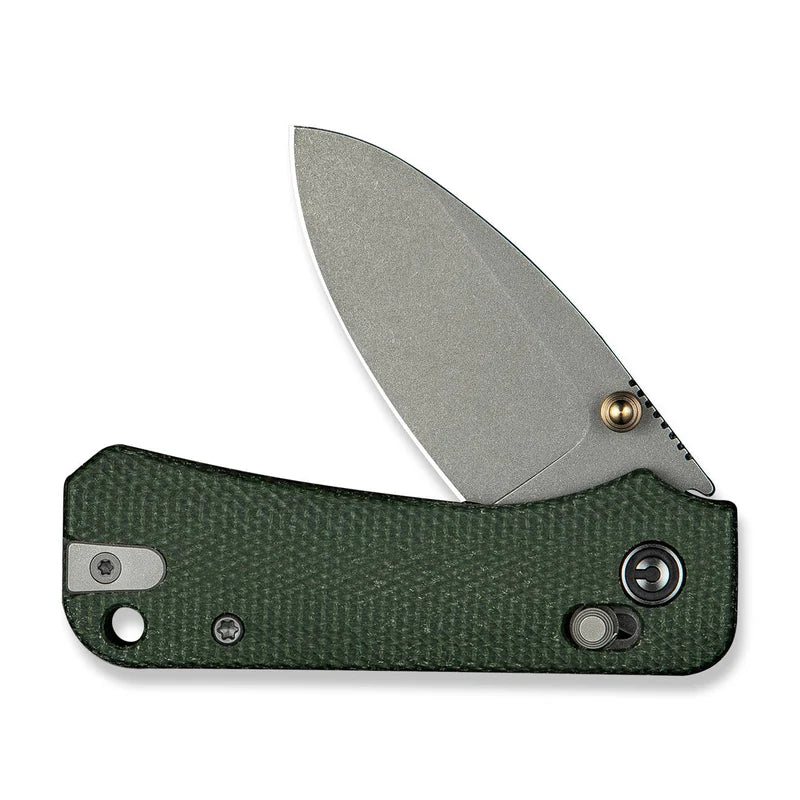 CIVIVI Baby  Banter 2 Green Canvas Handle Nitro V-Blade