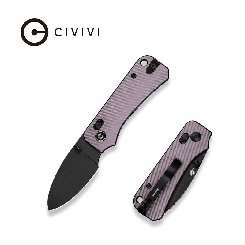CIVIVI Baby Banter 2 Purple Handle Nitro-V Blade