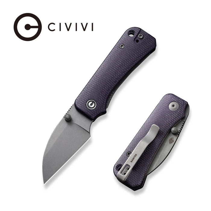 CIVIVI Baby Banter Wharncliffe Thumb Stud Knife