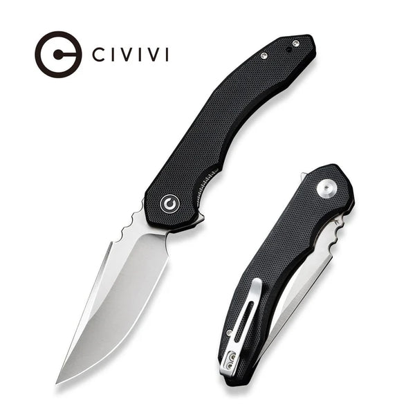 CIVIVI Bluetick Flipper Knife G10 Satin Finished Handle 14C28N Blade 3.47