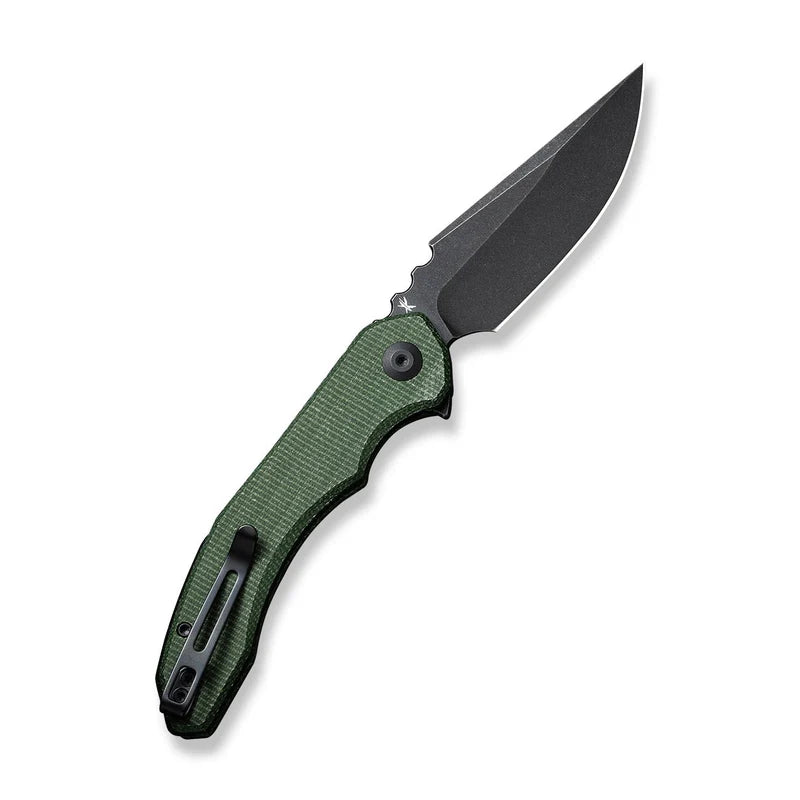 CIVIVI Bluetick Green Canvas Micarta Handle Stonewashed 14C28N Blade 3.47"
