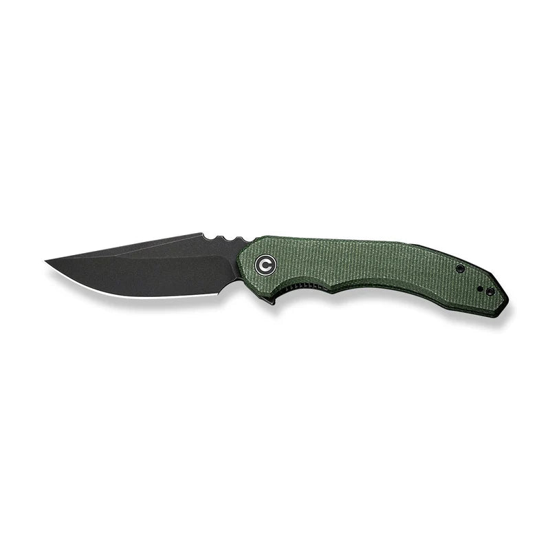 CIVIVI Bluetick Green Canvas Micarta Handle Stonewashed 14C28N Blade 3.47"