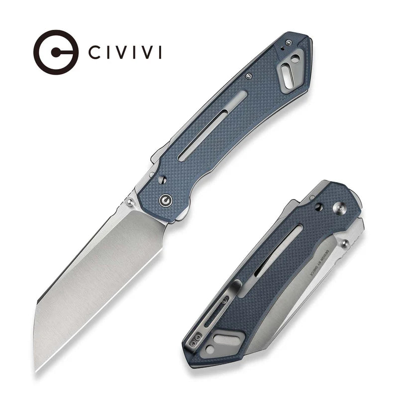 CIVIVI Buster FG Neutral Blue G10 Handle Satin Finished Nitro V-Blade 4.2"