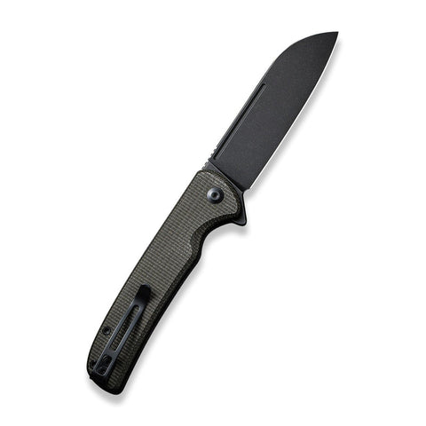 CIVIVI Chevalier Flipper & Button Lock Knife Micarta Handle