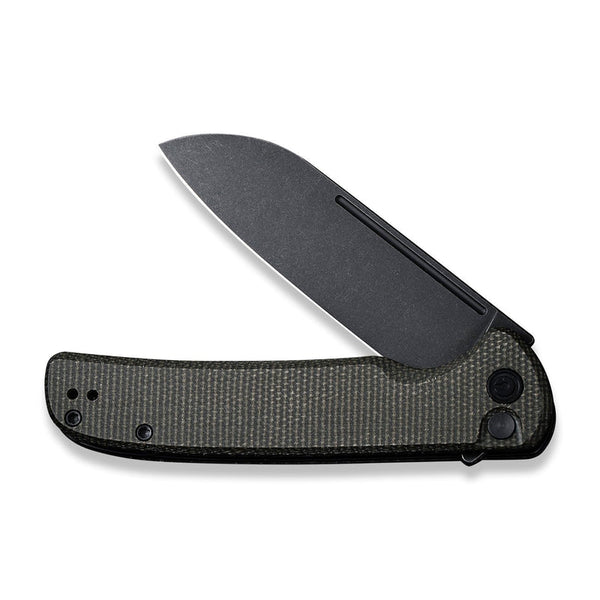 CIVIVI Chevalier Flipper & Button Lock Knife Micarta Handle