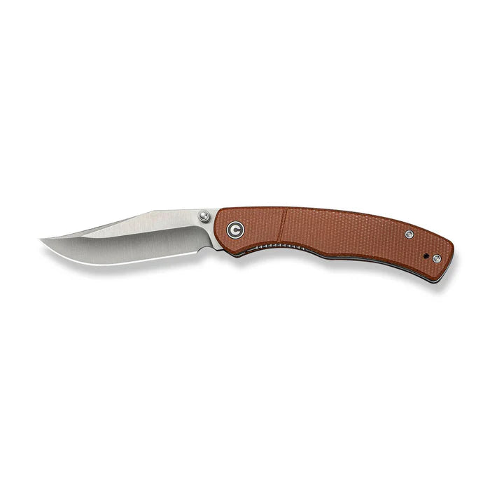 CIVIVI Clingman Brown Canvas Micarta Handle Satin Finished Nitro-V Blade 2.99"