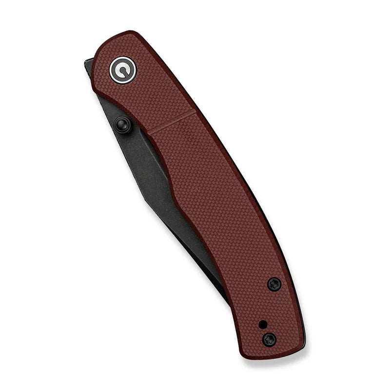 CIVIVI Clingman Burgundy G10 Handle Black Nitro-V Blade