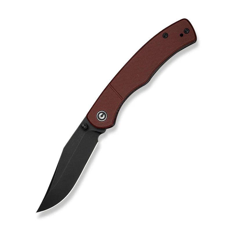 CIVIVI Clingman Burgundy G10 Handle Black Nitro-V Blade